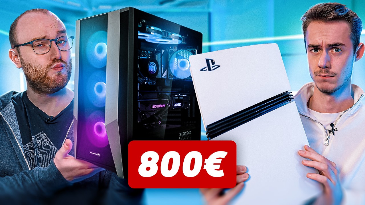 PS5 Pro vs PC Gamer à 800€ : le comparatif ultime 🎮