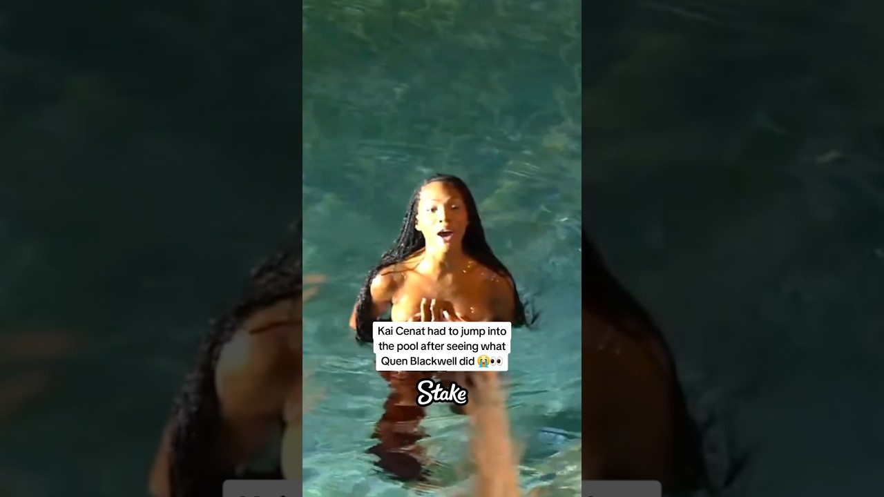 Kai Cenat Dives Into the Pool After Quen Blackwell’s Unexpected Move! 😱