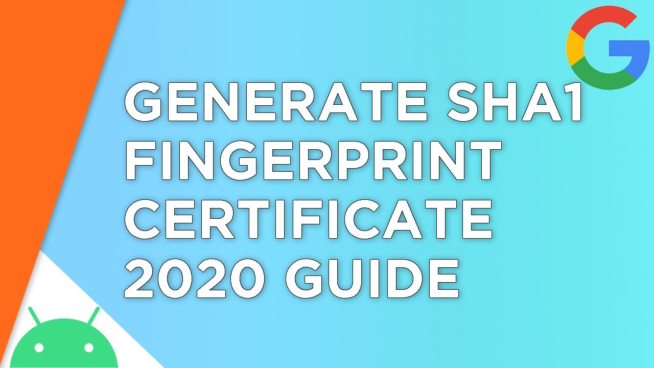 Generate Android Studio SHA1 Keys | Release & Debug