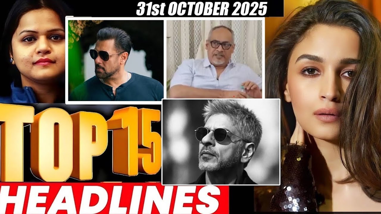 Top 15 Bollywood Headlines of October 31, 2025 | Salman Khan, Ramayana & More 🎬
