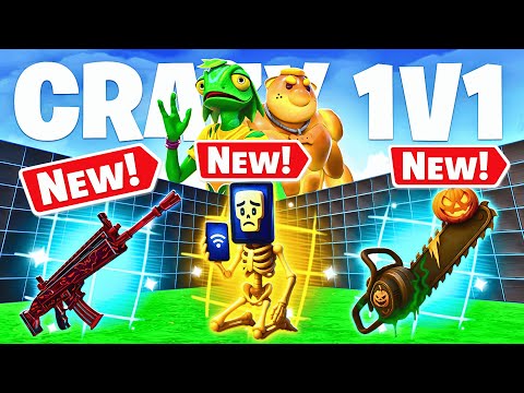 ALL NEW WEAPONS CRAZY 1V1 FFA ALL GUNS & RIDES MAP FORTNITE CREATIVE - ALL SECRETS LOCATIONS PART 32