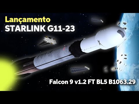 LANÇAMENTO DO FOGUETE FALCON 9 / STARLINK G11-23