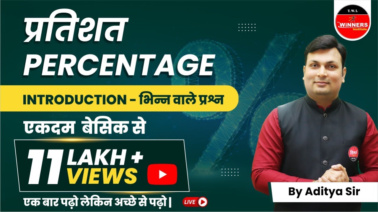 Master Percentage for Class 1: Basic to Advanced Tricks by Aditya Sir 🏆