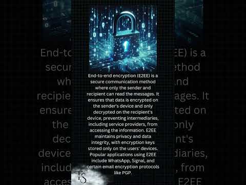 Understanding End-to-End Encryption #cybersecurity #e2e