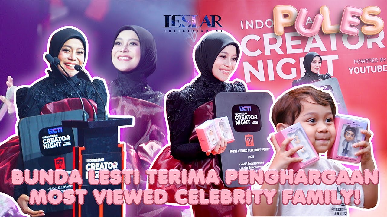 Leslar Entertainment Wins Most Viewed Celebrity Nomination at Indonesia Creator Night 2025! 🎉