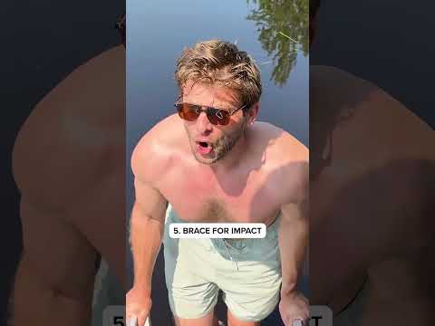 Stages of getting in the water #shorts