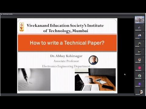 Seminar on "How to write a technical paper based on Research and innovation?"