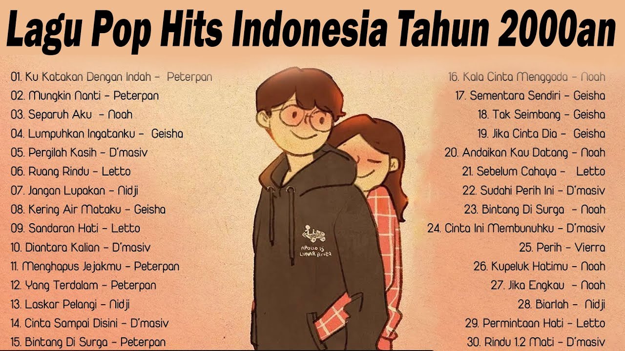 Pop Hits Indonesia 2000an 🎶 Lagu Santai & Kerja