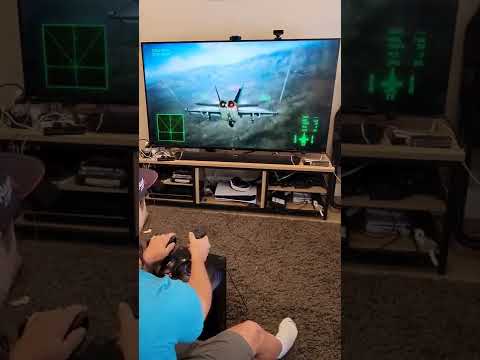 F-18 Post Stall Maneuver using a Flight Stick Ace combat 7