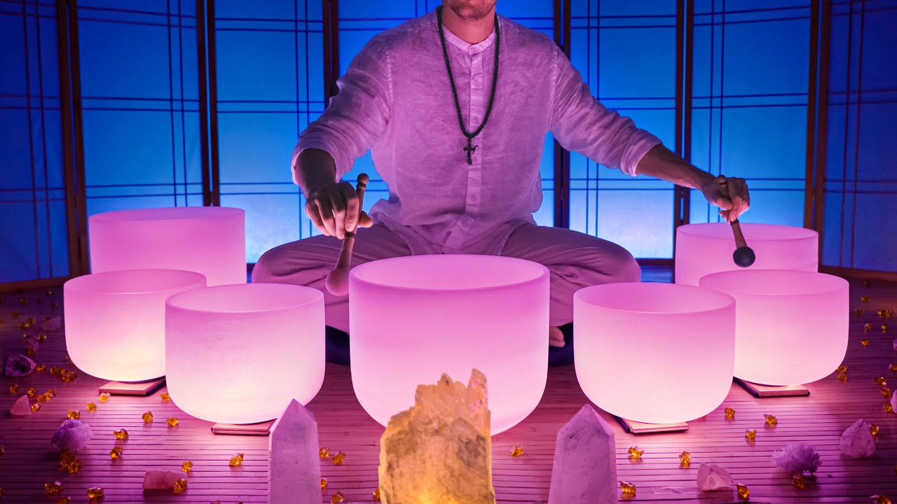 Powerful Healing Frequencies with Crystal Singing Bowls ✨
