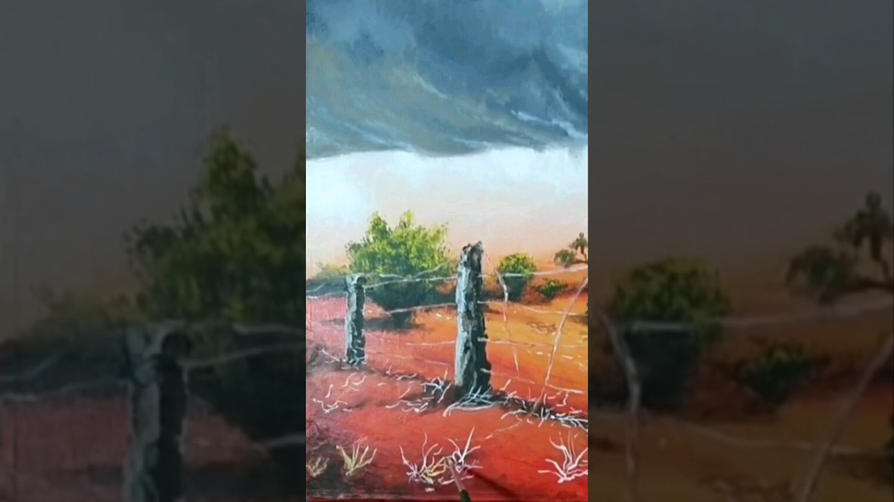 Paint an Australian Outback Scene in Acrylics π¨