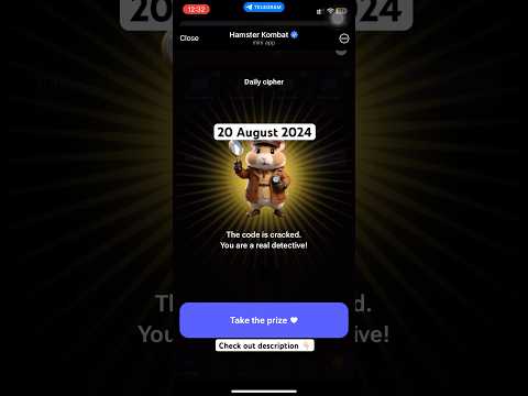 Hamster Kombat 20 August Daily Cipher Code