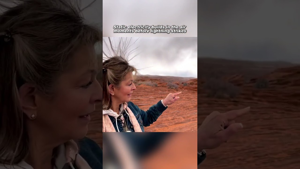 Static Charge in the Air Before Lightning ⚡