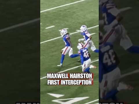 Maxwell Hairston CLUTCH first career interception vs Kansas City #bills #chiefs #nfl #shorts