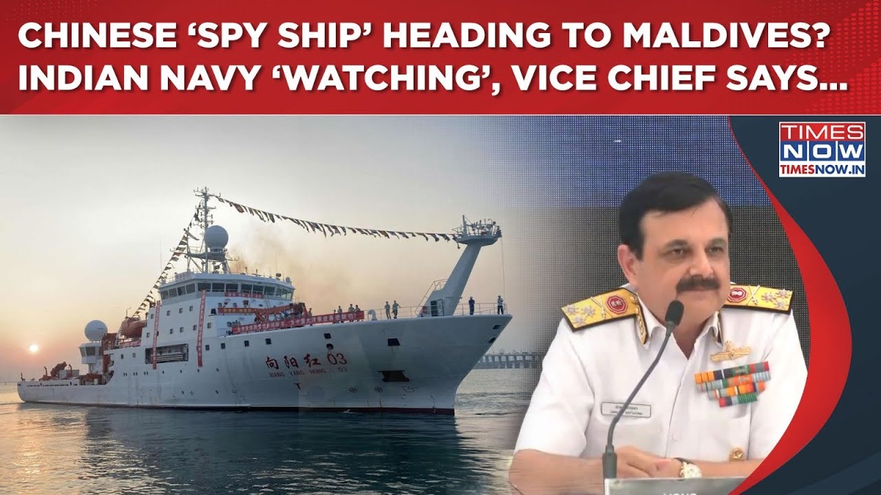 Indian Navy Watches Chinese Spy Vessel Near Maldives 🇮🇳