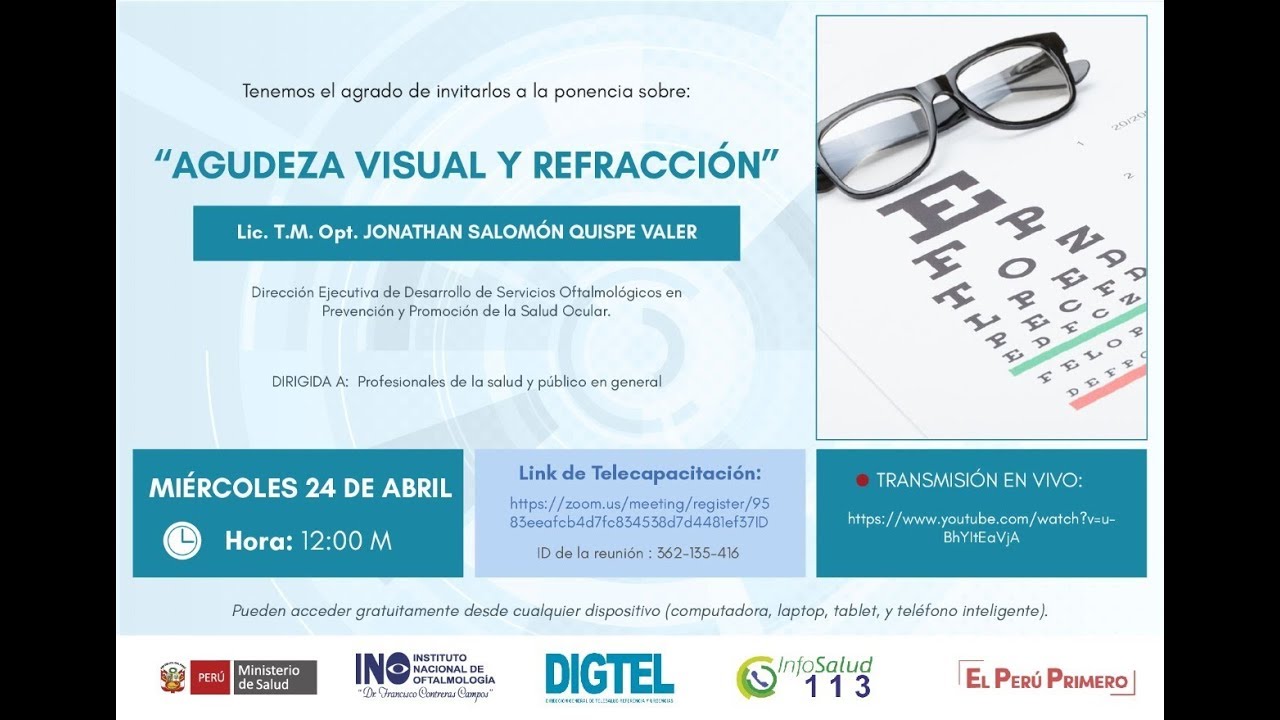 Agudeza Visual y Refracción: Información y Telecapacitaciones