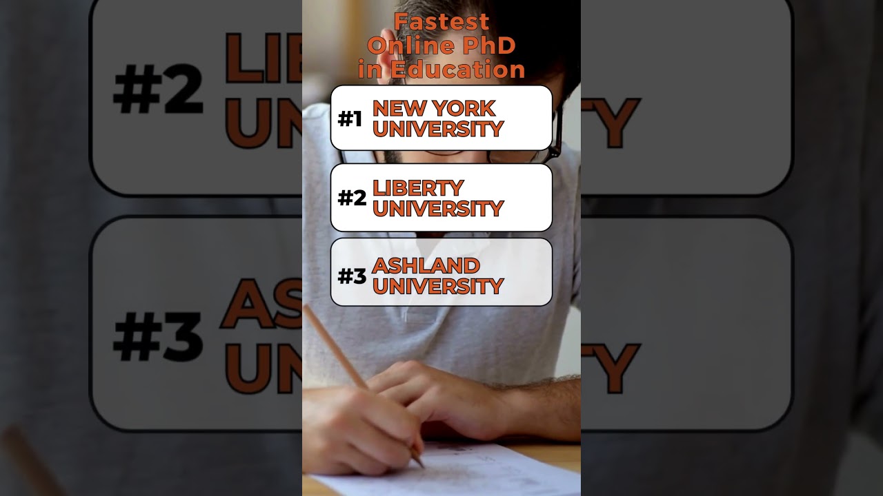 Top 5 Fastest Online PhD in Education Programs 📚