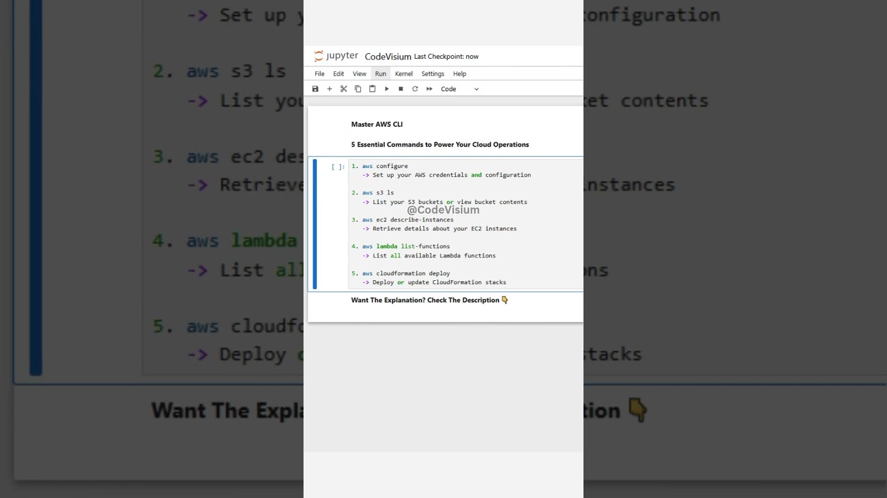 Master AWS CLI: 5 Must-Know Commands to Boost Your Cloud Efficiency ๐