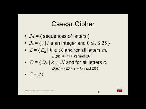 CSE 465 F17: 9-19-17 "Cryptography Pt. 2"