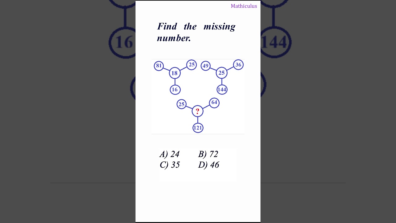 Find the Missing Number! 🧮 Easy Olympiad Math Puzzle with Step-by-Step Solution