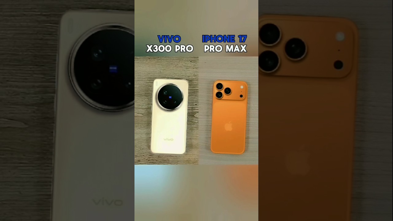 vivo x300 pro vs iPhone 17 pro max battery test🤯😱 #vivox300pro#vivox300pro