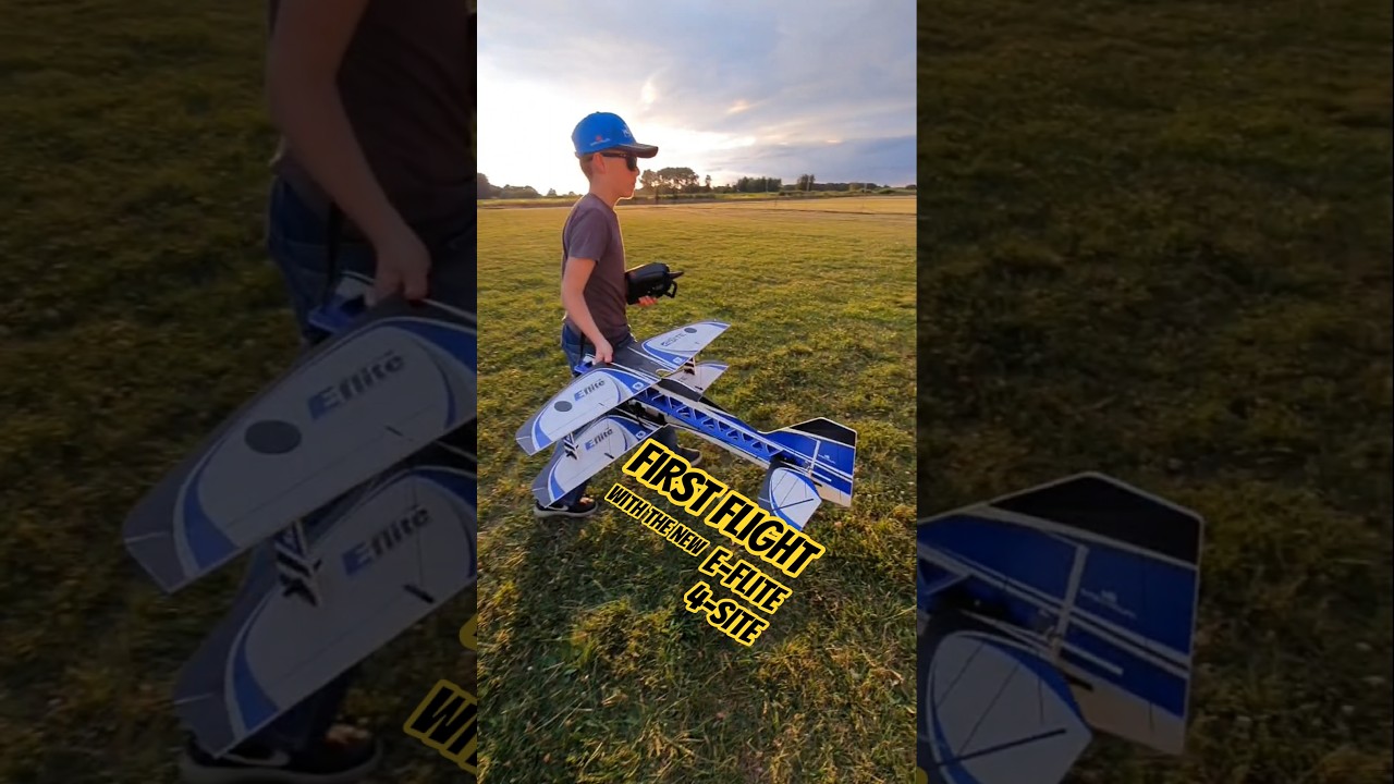 First Flight of E-flite 4-SITE 😎