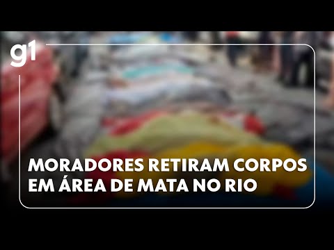 Moradores dos Complexos do Alemão e da Penha, no Rio, encontram corpos em área de mata #g1