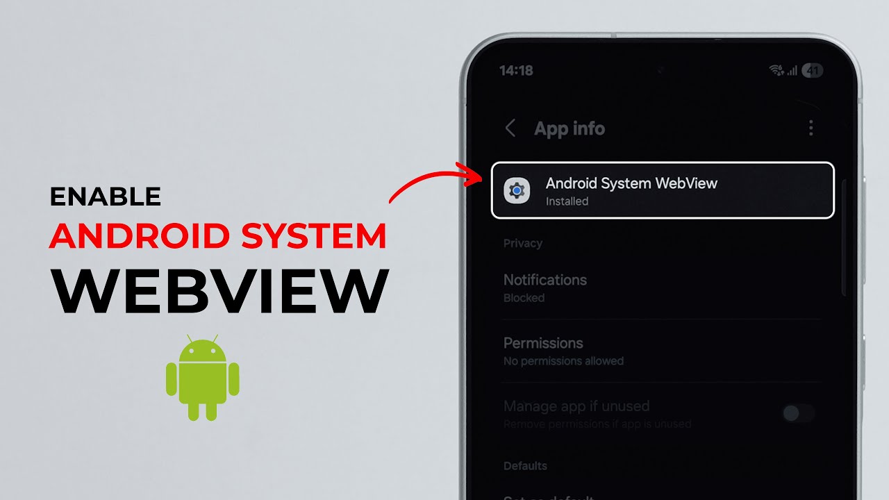 Enable Android System WebView Easily 📱