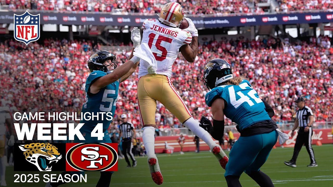 Jacksonville Jaguars vs. San Francisco 49ers Week 4 Highlights | NFL 2025 Season 🏈