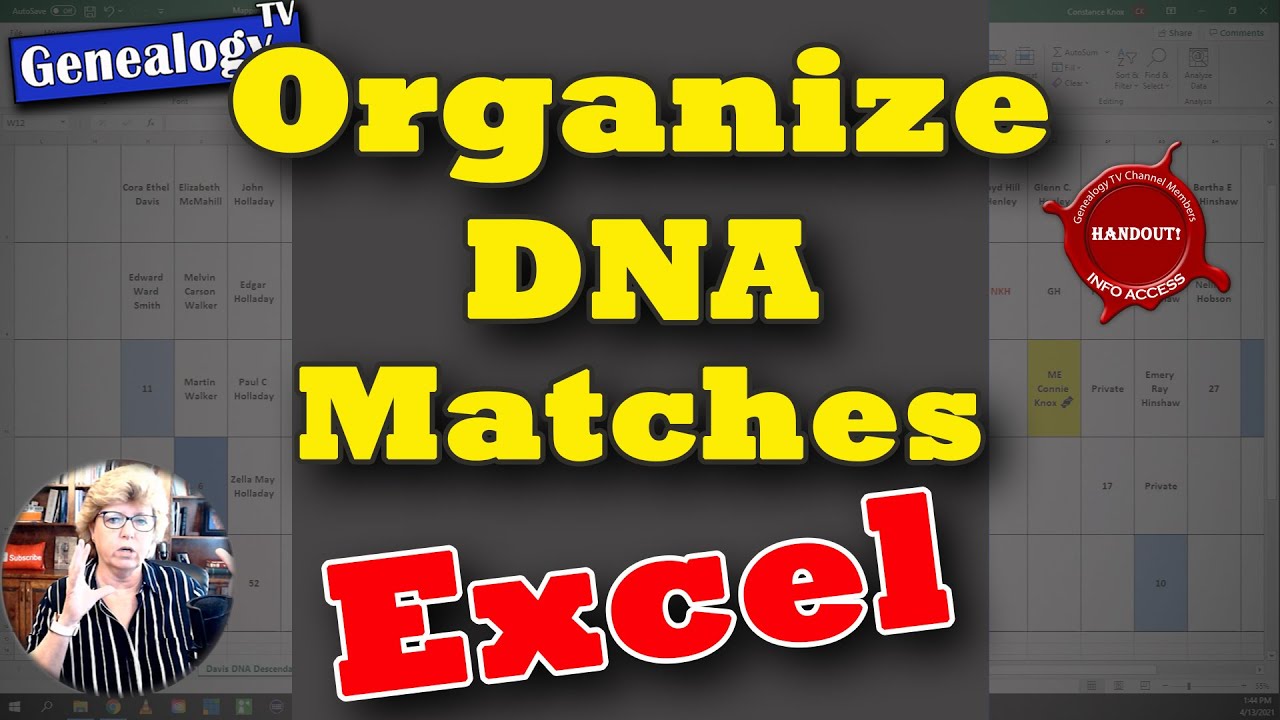 Organize DNA Cousin Matches with Excel 📊