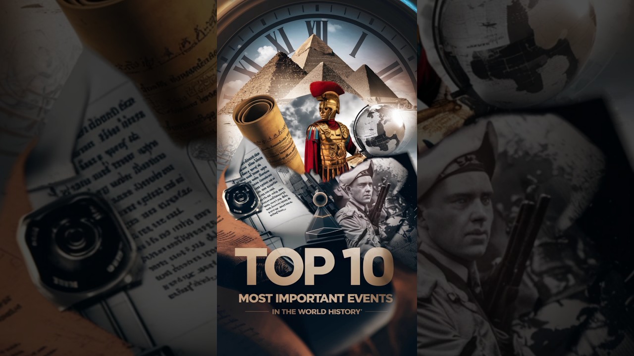 Top 10 most important events in the world history.