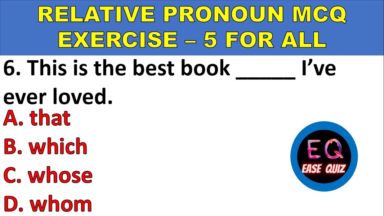 Master Relative Pronouns & Grammar Quiz 📚