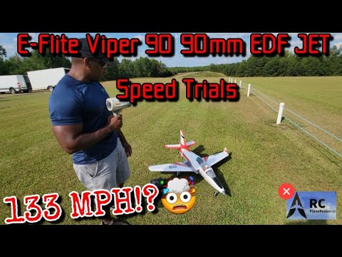 E-Flite Viper 90 90mm EDF JET Speed Trials 133 MPH!!! 🤯😵🤯