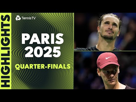 Sinner Faces Shelton; Bublik, Zverev and Vacherot Feature | Paris 2025 Quarter-Final Highlights