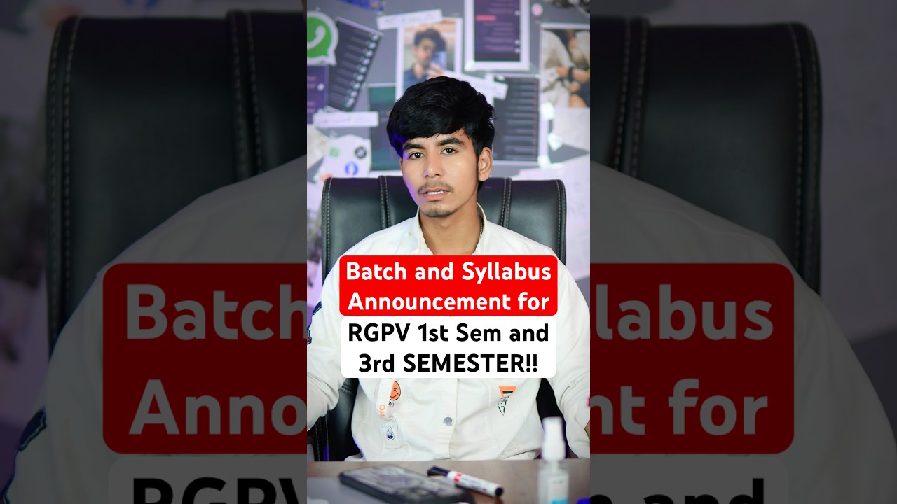 RGPV 2025 Exams: 3rd & 1st Semester Syllabus Overview | #shorts #rgpvexam