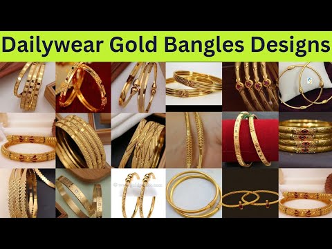 60+ Dailywear Gold Bangle Designs & Bridal Models✨