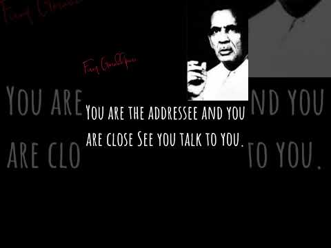 You are the addressee and you are close See you talk to you.