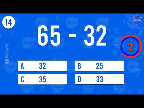 math speed drill | Math Speed Test (20 Math Problems) - Addition Subtraction Multiplication