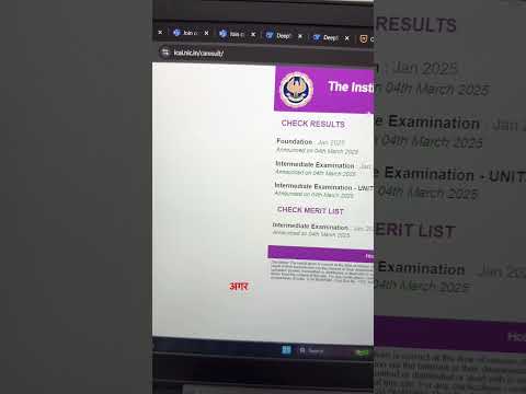 CA Foundation & CA Intermediate results out now | Official results #icai.nic.in #caresults