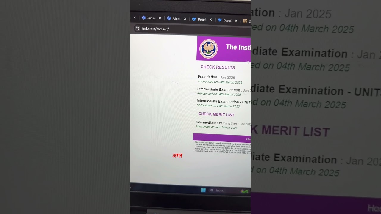 CA Foundation & Intermediate Results Announced! Check Your Scores Now 📊