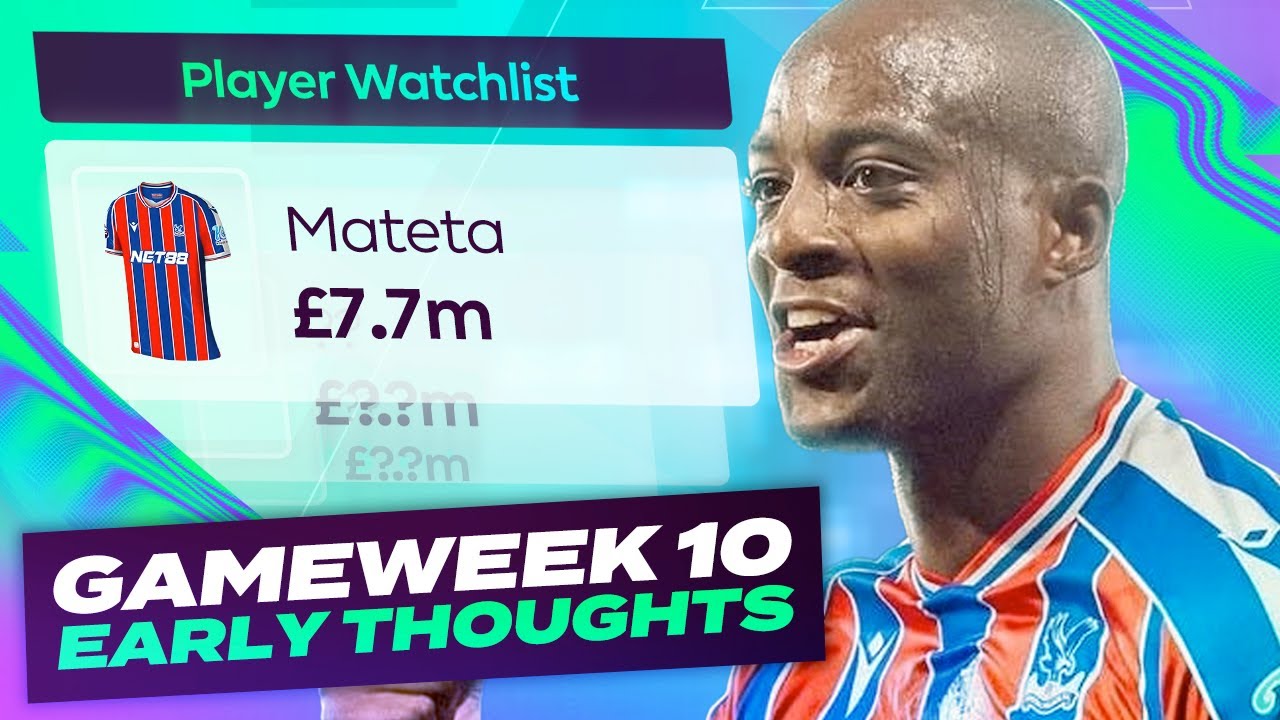 FPL Gameweek 10 Early Transfer Tips 🔒 | Fantasy Premier League 2025/26