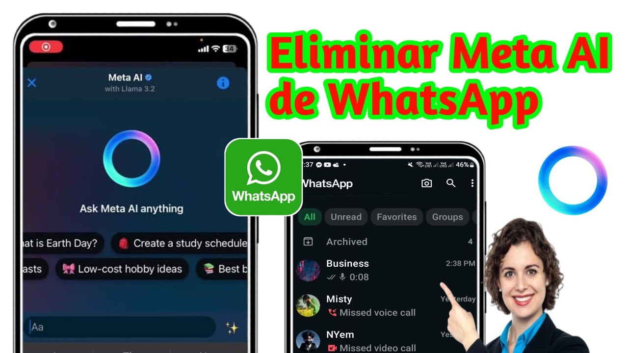 Cómo eliminar Meta AI de WhatsApp (2025) | Desactivar Meta AI en WhatsApp
