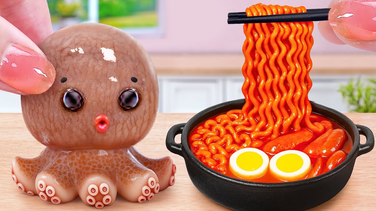 Heavenly Seafood & Mini Octopus Cheese Buldak 🍤