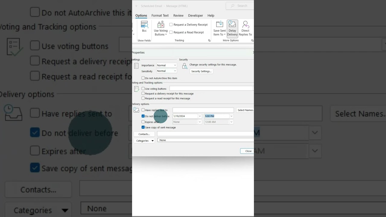 How to Schedule or Delay Delivery of Emails in Microsoft Outlook