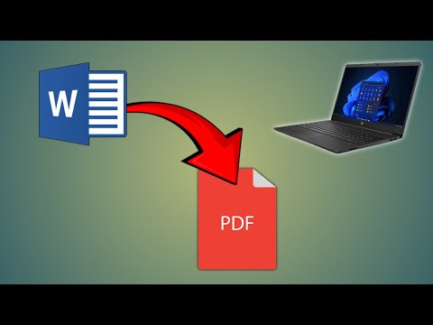Laptop Me Word File Ko Pdf Kaise Banaye | Word To Pdf Converter In Laptop