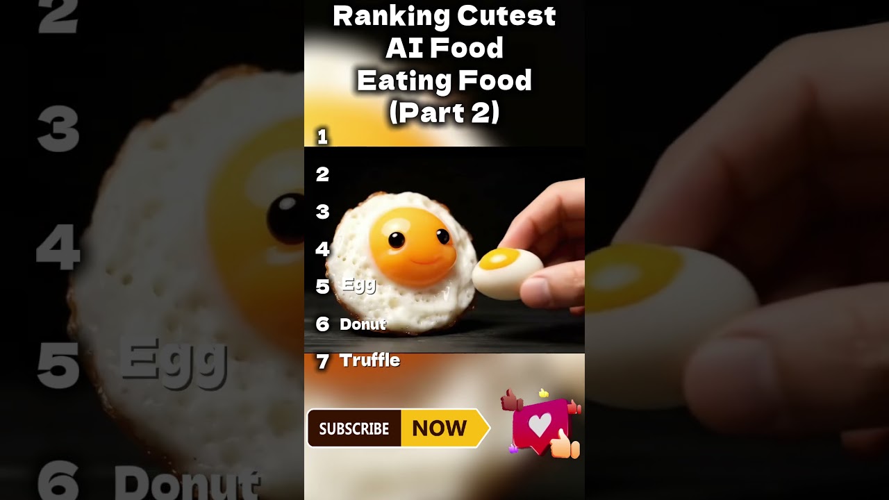 Top 10 Cutest AI Food Eaters 🍽️ (Part 2) | ASMR & Ranking