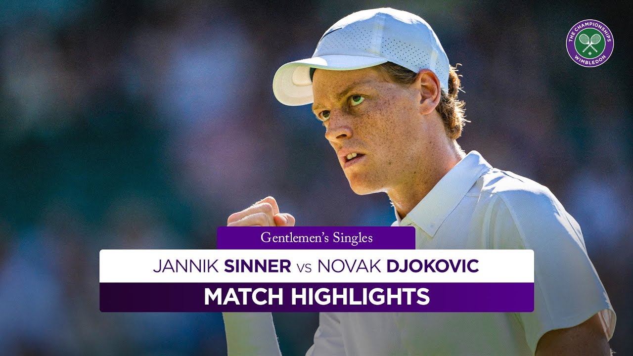 Epic Wimbledon 2025 Semi-Final: Sinner vs Djokovic Highlights 🎾