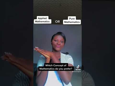 PURE MATHEMATICS or APPLIED MATHEMATICS? || Concepts of Mathematics