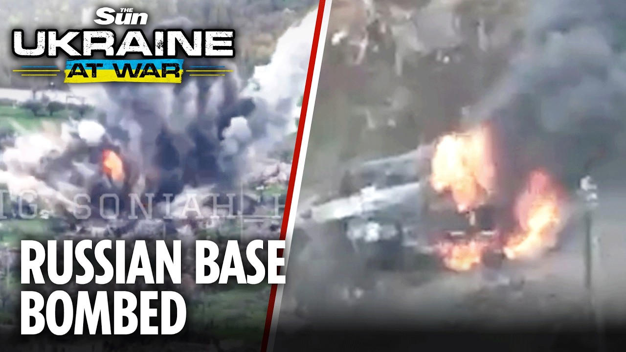 Ukraine Destroys Russian Hideout in Massive Explosion