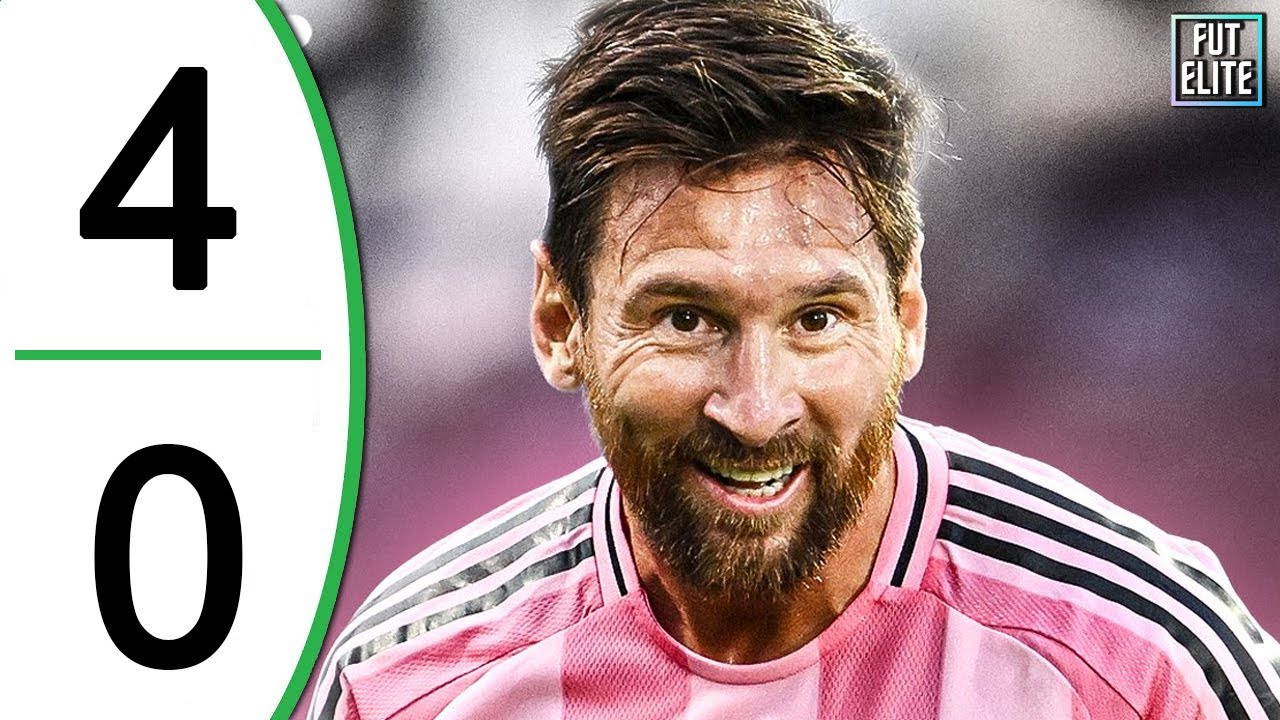 Messi Scores 2 Goals in Inter Miami 4-0 Win ⚽